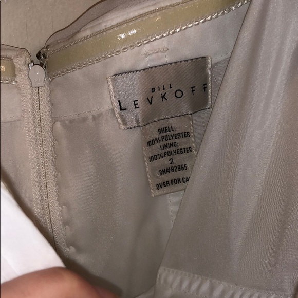 Bill Levkoff White Strappless Maxi Dress Size 2 - Picture 5 of 7